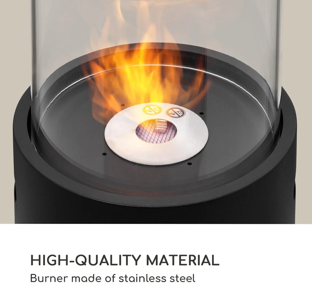 Blumfeldt Fiamme Tamburo, etanolový krb, horák z nehrdzavejúcej ocele, 0,8 litra, doba horenia 4-5 hod.