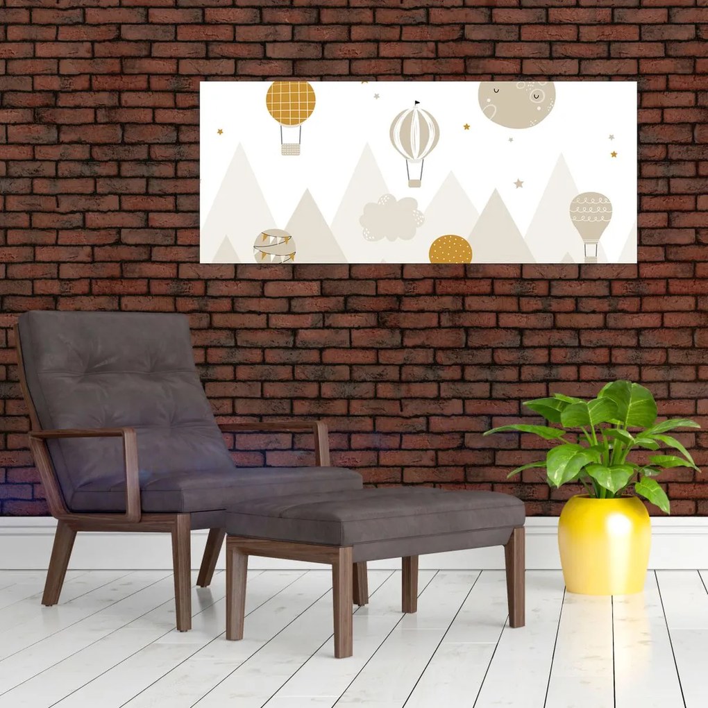 Obraz - Lietajúce balóny (120x50 cm)