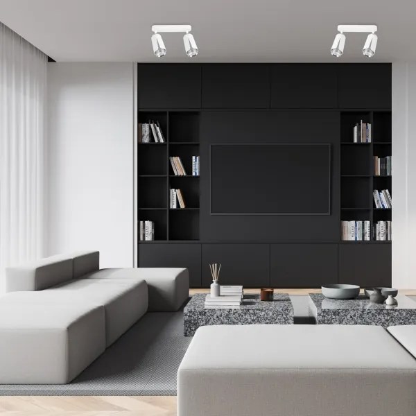 Bodové svietidlo FLOWER 2xGU10/8W/230V biela