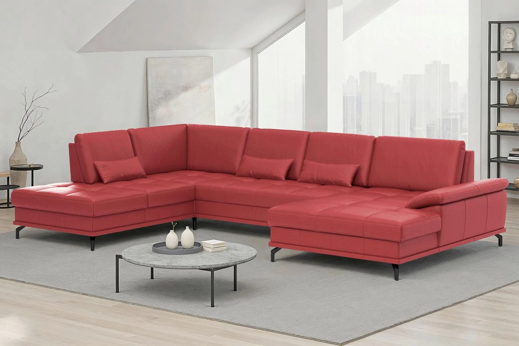 XXXLutz SEDACIA SÚPRAVA, koža, červená Sit & More - Sedačky - 00014403972V