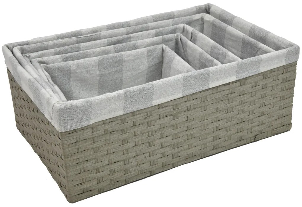 Úložný box sivý Rozmery (cm): 52x33, v. 20
