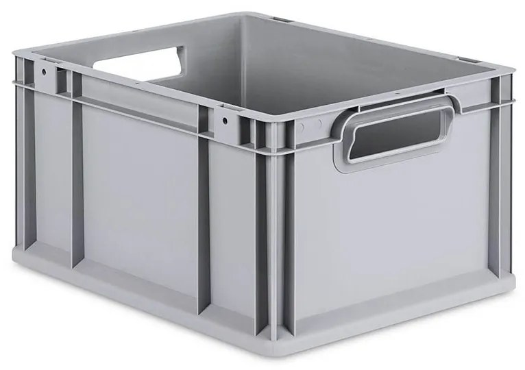 Sada 8 kusov - Eurobox Next Gen 2.0 - Stohovateľná nádoba s otvorenými rukoväťami - 400 x 300 x 220 mm