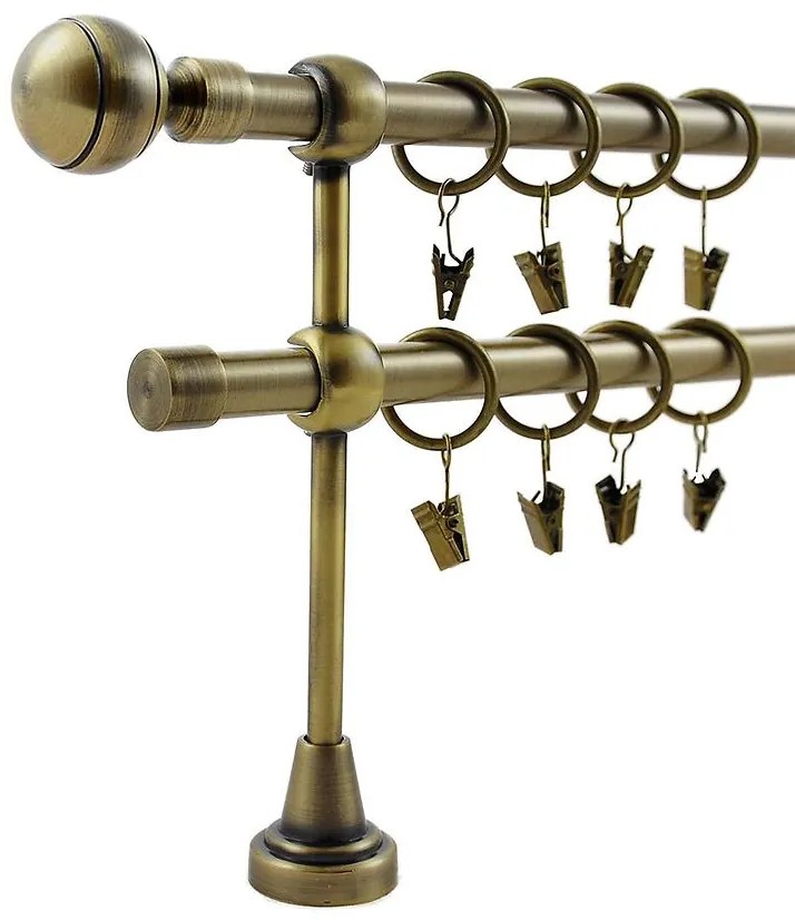 Garniža dvojitá starožitné zlato  240 cm  fi16 mm