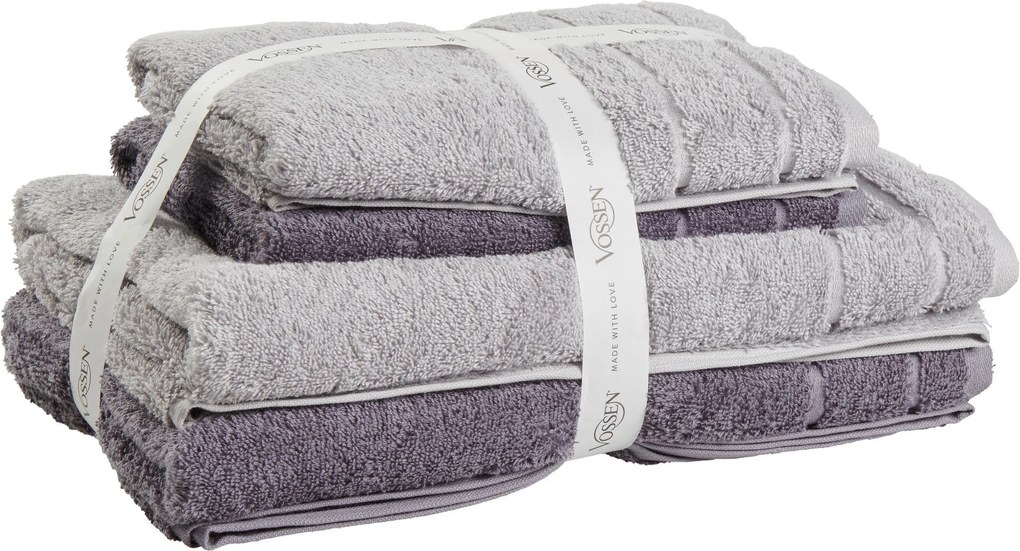 XXXLutz SADA FROTÉ UTERÁKOV, tmavosivá Vossen - Kúpeľňový textil - 003355057502