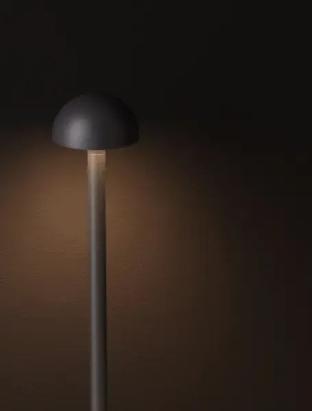 Vonkajšia stolová lampa Lumo tmavá sivá