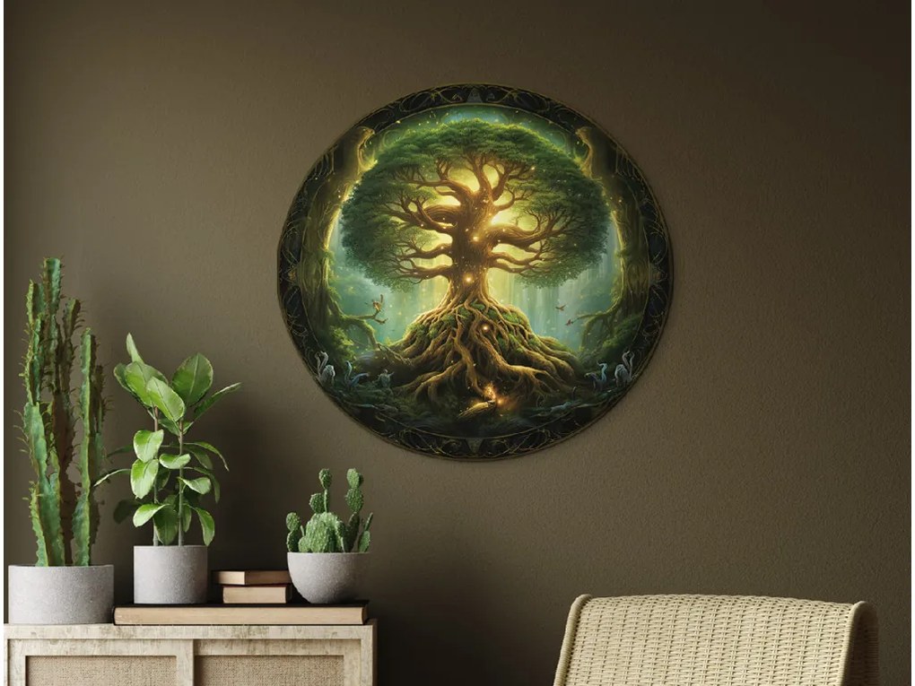 drevko | Okrúhly Strom života Yggdrasil 45 x 475 cm