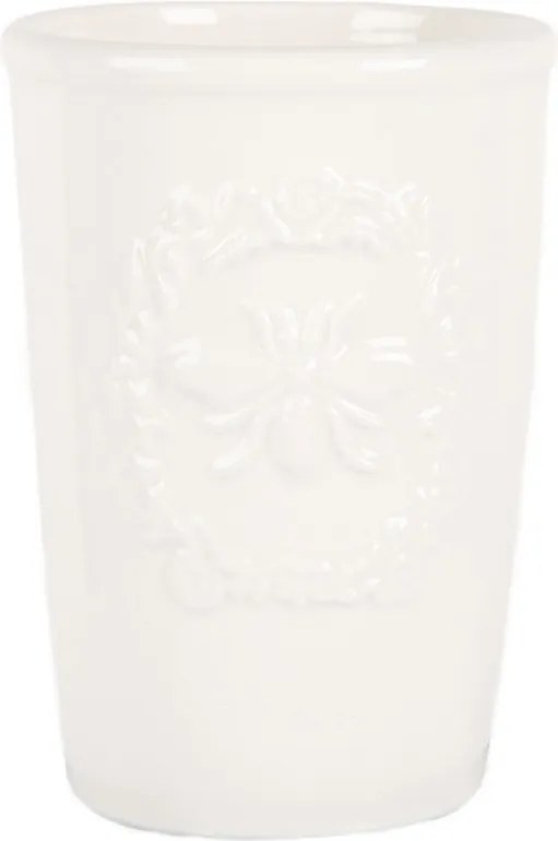 Keramický kelímok na kefky s motívom včielky - Ø 8*12 cm