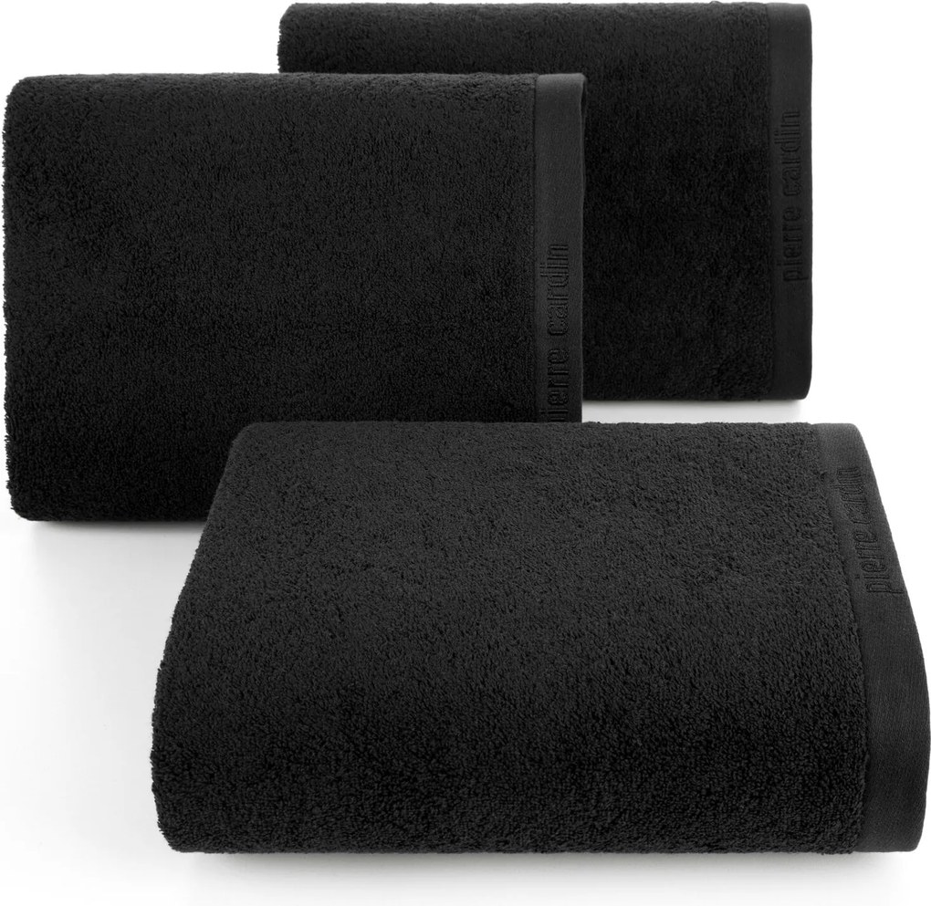 BAVLNENÝ UTERÁK PIERRE CARDIN EVI 70X140 CM ČIERNA