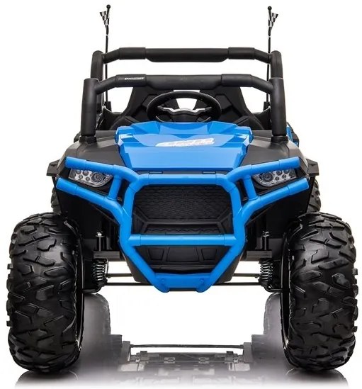 RAMIZ ELEKTRICKÉ AUTÍČKO JEEP JC999 4x4 - NELAKOVANÉ - MODRÉ - MOTOR - 4x45W BATÉRIA 2x12V/7Ah - 2022