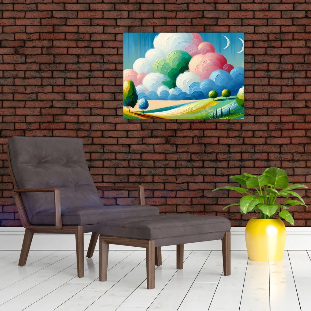 Obraz - Krajinka s mrakom (70x50 cm)