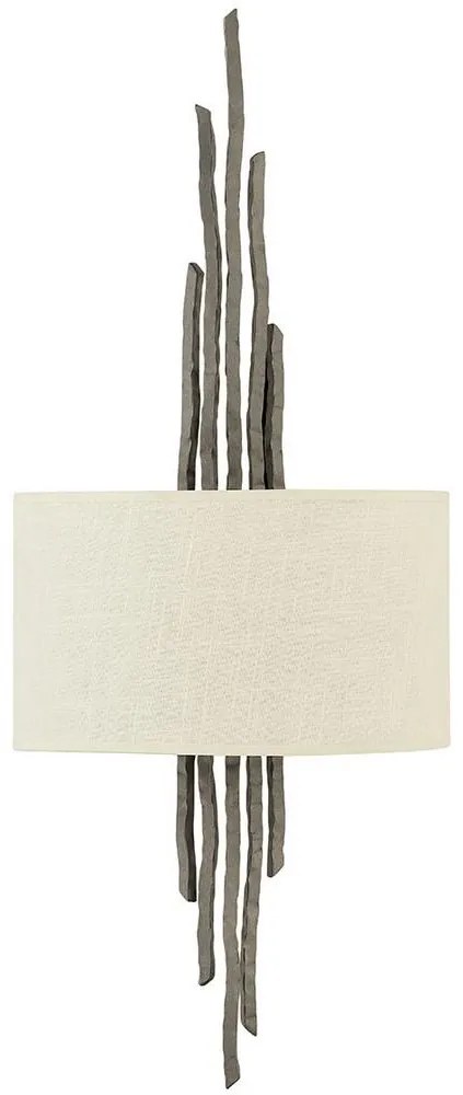 Hinkley - Nástenné svietidlo SPYRE 2xE14/60W/230V šedá