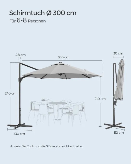 Záhradný slnečník GPU074G10