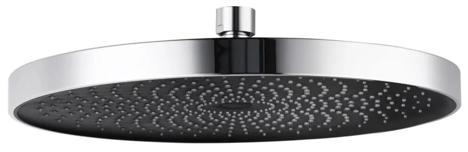 WENKO 24910100 - Sprchová hlavica SOFTWATER 26x26 cm lesklý chróm/čierna