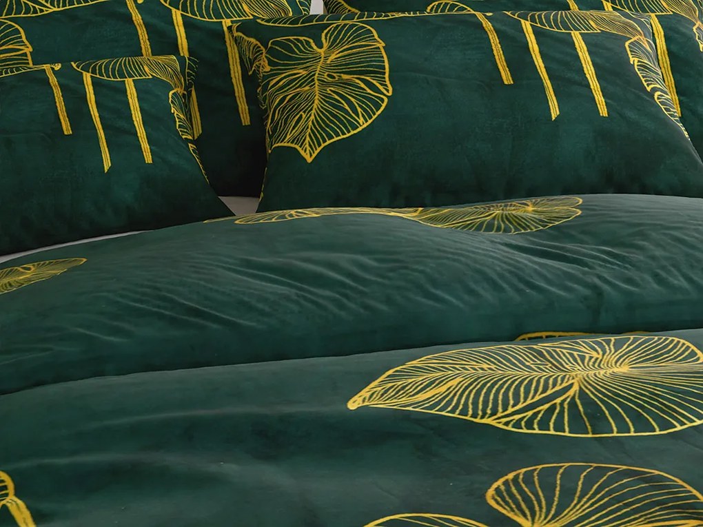 Obliečky mikroplyš VENECIA zelené Rozmer obliečok: 70 x 90 cm | 140 x 200 cm