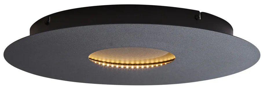 Moderné stropné svietidlo čierne 40 cm vrátane LED s 3-stupňovým stmievaním - Morning
