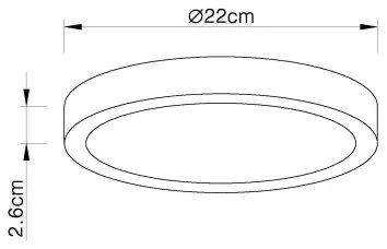 Globo 12364-30 - LED Stmievateľné stropné svietidlo LED/28W/230V