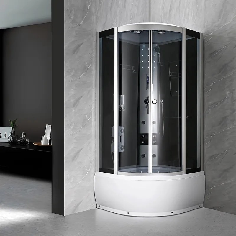 BPS-koupelny Hydromasážny box WSH710 2S, 100x100 so saunou