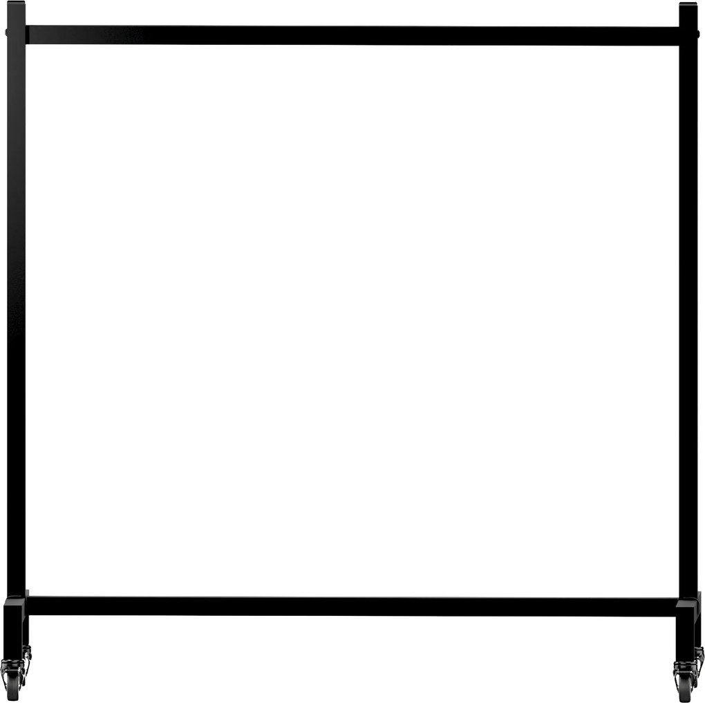 Vešiak s kolieskami na oblečenie Gisborne 120x38x120 - čierna