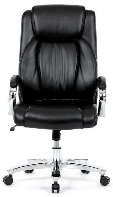 Autronic BONTEC Kancelárske kreslo, hojdací mechanizmus, čierna ekokoža, KA-F1385 BK Farba: Šedá