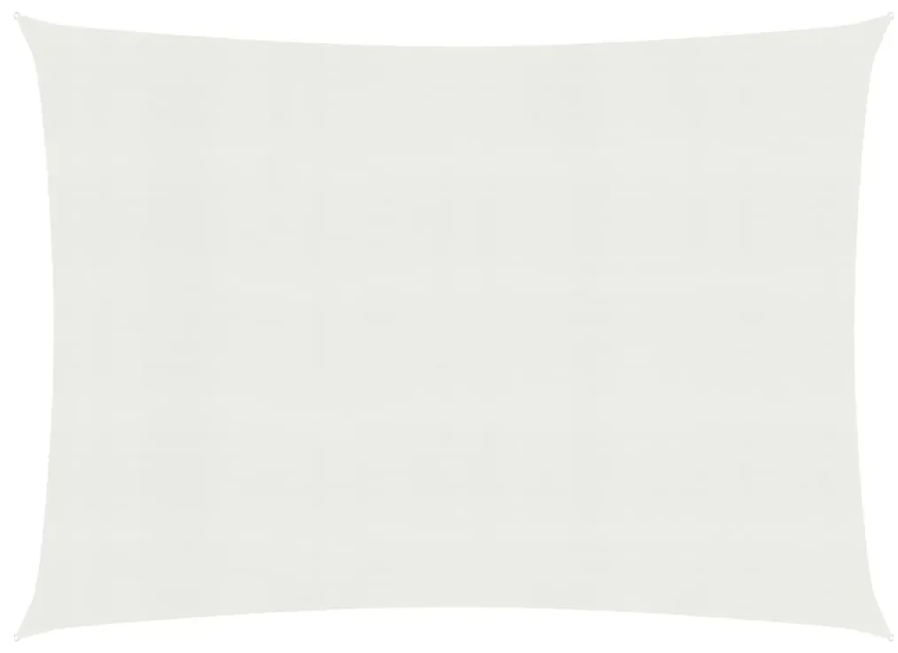 vidaXL Tieniaca plachta 160 g/m², biela 5x6 m, HDPE