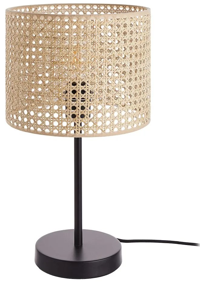 NYBORG Stolná lampa s ratanovým tienidlom