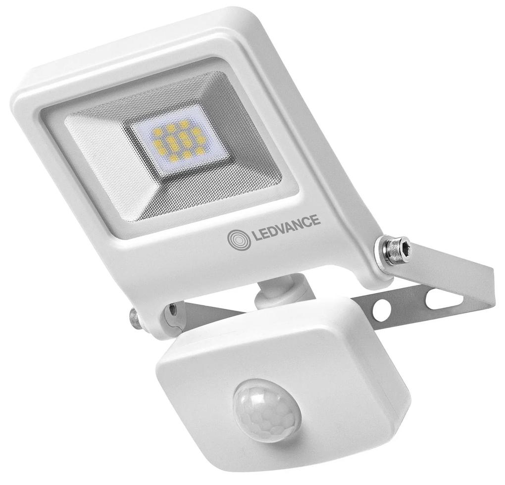 LEDVANCE Vonkajšie nástenné LED svietidlo so senzorom ENDURA FLOOD, 10 W, teplá biela, IP44, biela