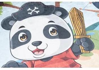 Farebný koberec s pandou pre deti