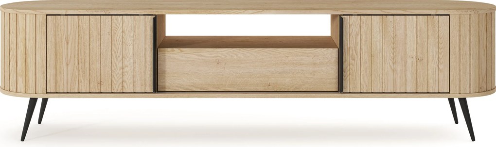 TV stolík Luvio 196 cm so zásuvkou - dub cremona