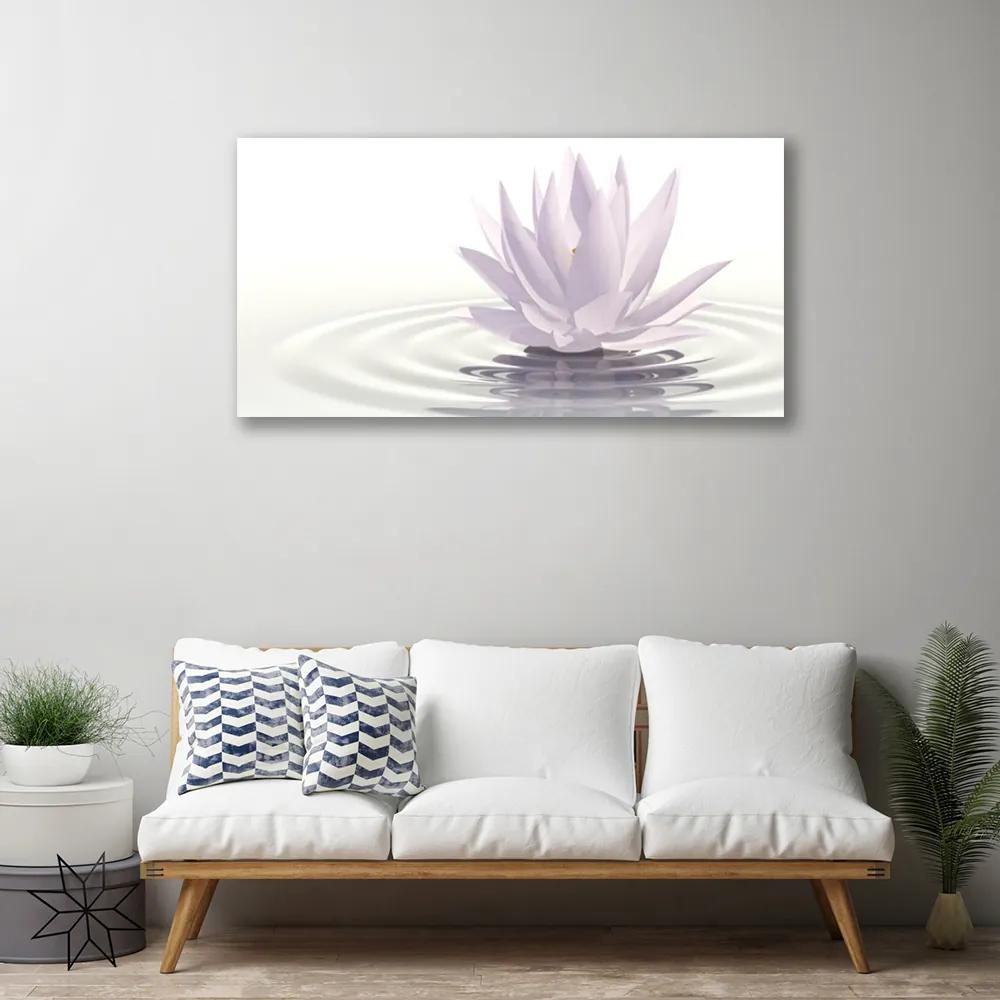 Obraz na plátne Kvet voda umenie 125x50 cm