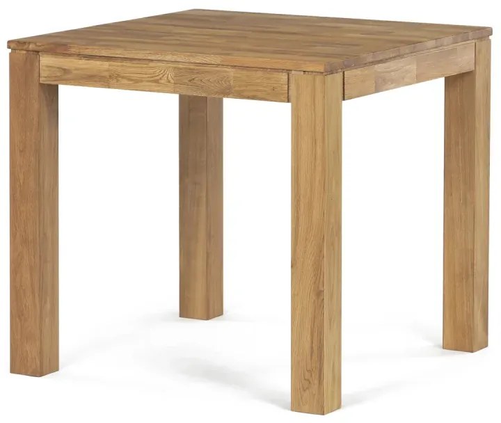 tůl jídelní,l 80x80x75 cm, masiv dub,  povrchová úprava olejem