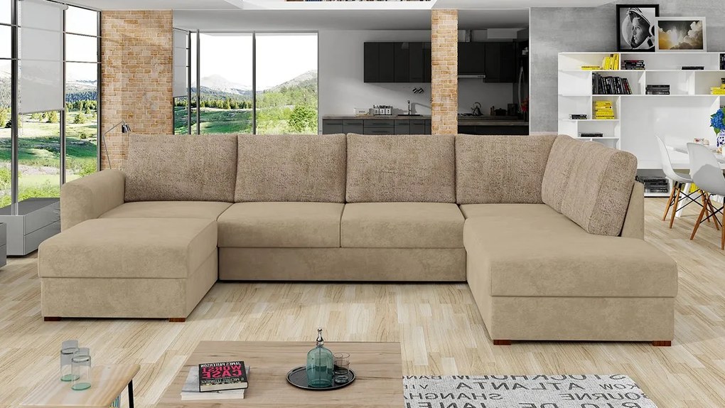 Rohová rozkladacia pohovka Astana Premium, Dostupné poťahy: Maya 11, Strana: pravá