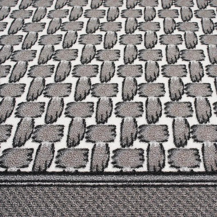 Kusový koberec GRENOBLE strieborná 67 x 350 cm
