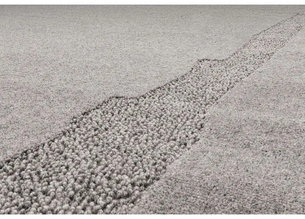 Sivý vlnený koberec 200x300 cm Morphic Rocca – Agnella