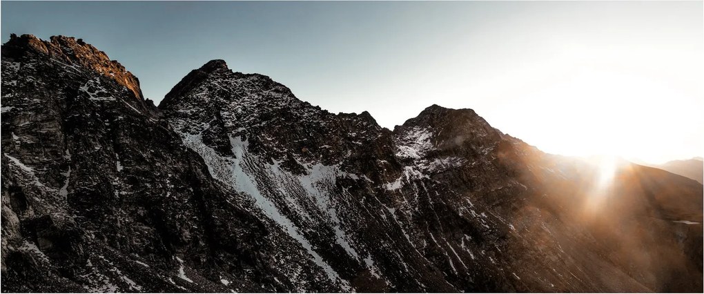 Obraz skalnatého pohoria (120x50 cm)