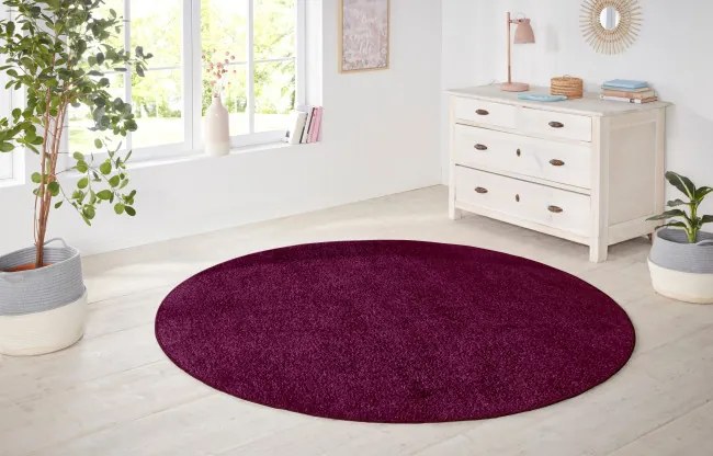Koberec Hanse Home Nasty tmavofialový kruh