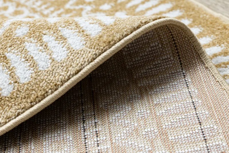 Kusový koberec Napkin gold kruh, 140x140 (priemer) kruh, žltá, chodba / predsieň, Dywany Łuszczów