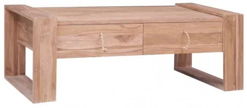 vidaXL Konferenčný stolík 110x60x40 cm masívne teakové drevo-