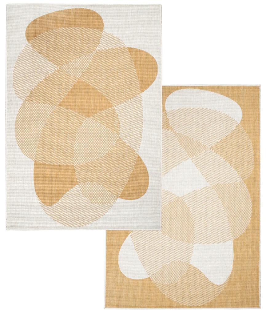 Dekorstudio Obojstranný koberec na terasu DuoRug 5835 - žltý Rozmer koberca: 120x170cm