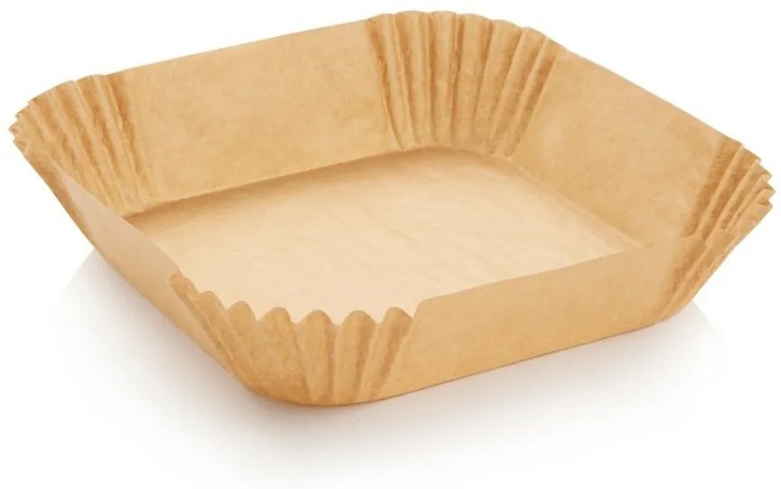 Tescoma Papierová forma do fritézy štvorcová DELÍCIA 16 x 16 cm, 50 ks, 16 x 15 cm