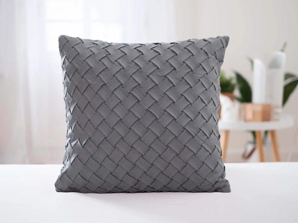 Obliečka na vankúš 45 × 45 cm - Felipe sivá