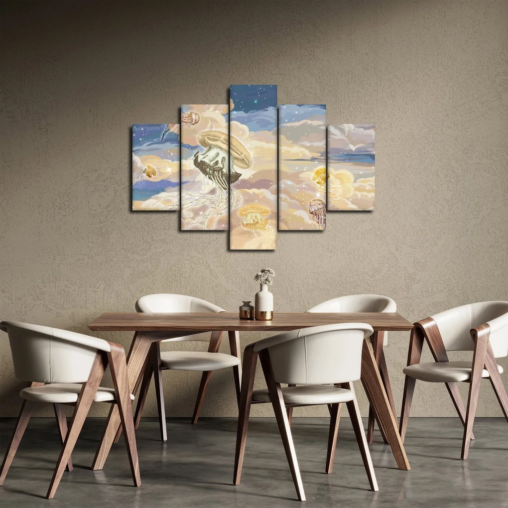 Obraz - Nebeské medúzy (150x105 cm)
