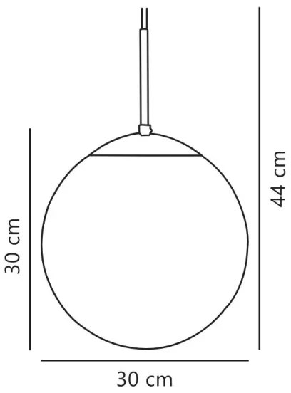 Nordlux - Luster na lanku CAFE 1xE27/25W/230V pr. 30 cm