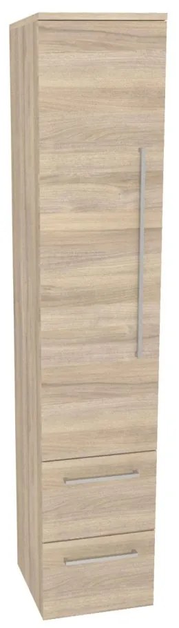 Mereo, Mereo Bino, kúpeľňová skrinka vysoká 163 cm, ľavá, Multidecor, Blonde Liberty Elm, MER-CN697BLE1