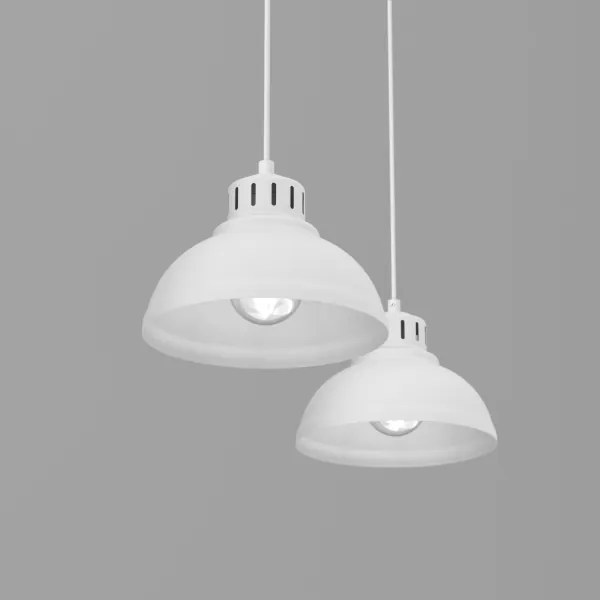 Luster na lanku SVEN 2xE27/15W/230V biela