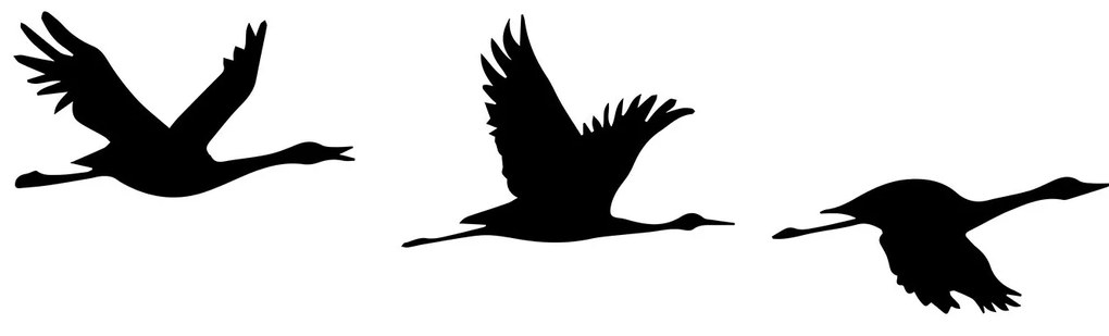 Nástěnná kovová dekorace Mallard černá