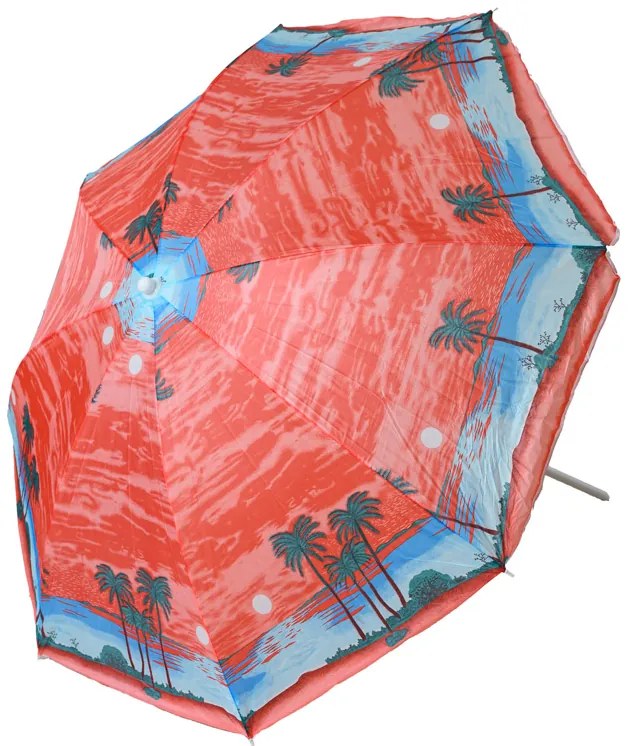 Slnečník PALM BEACH 180 cm, červený