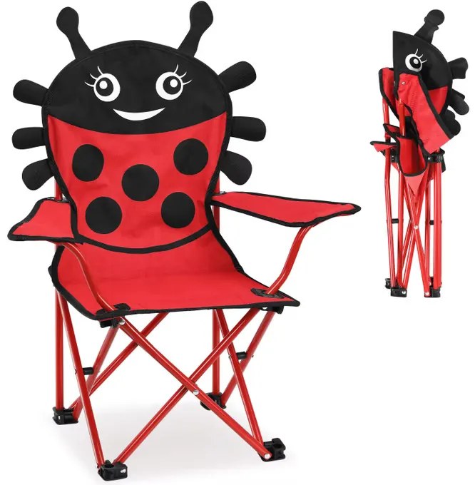 InternetovaZahrada Detská skladacia stolička Beetle - sada 2 ks