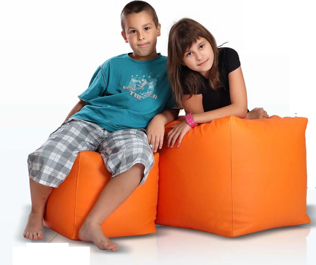 INTERMEDIC Sedací Vak Cube L 150L Farba: E01 - Biela (ekokoža)