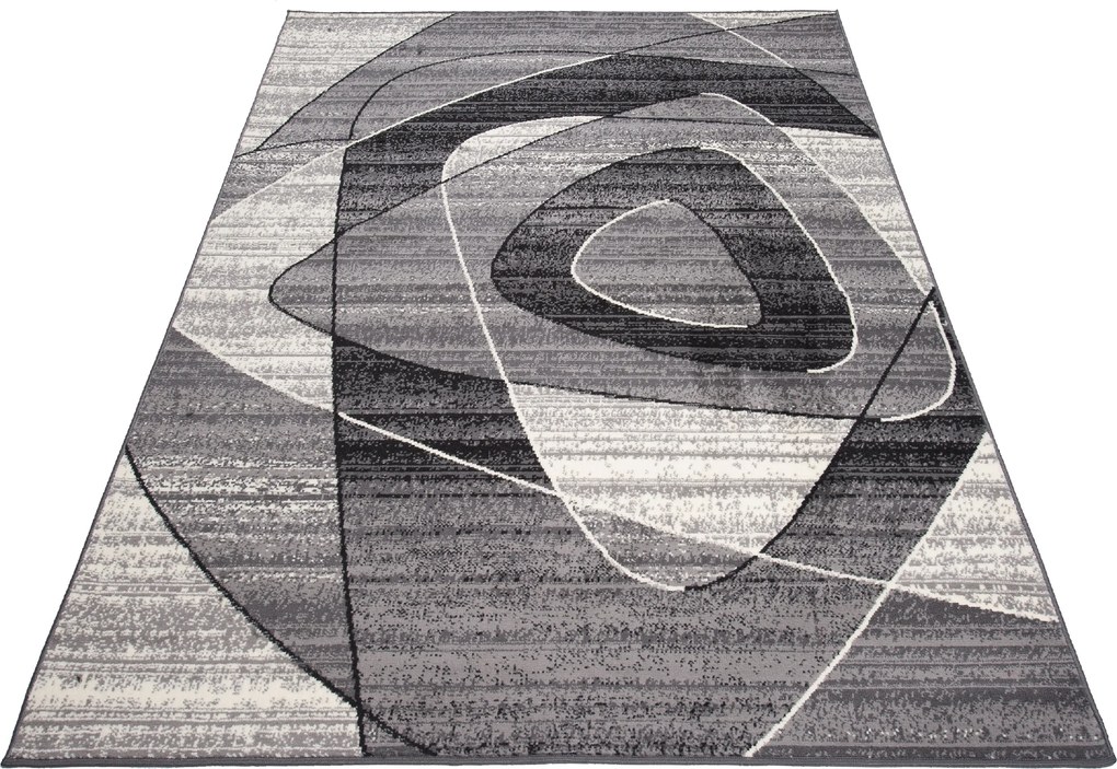 TA Koberec K858A TMAVO SIVÁ LACNÁ PP CRM Rozmer: 220x300 cm