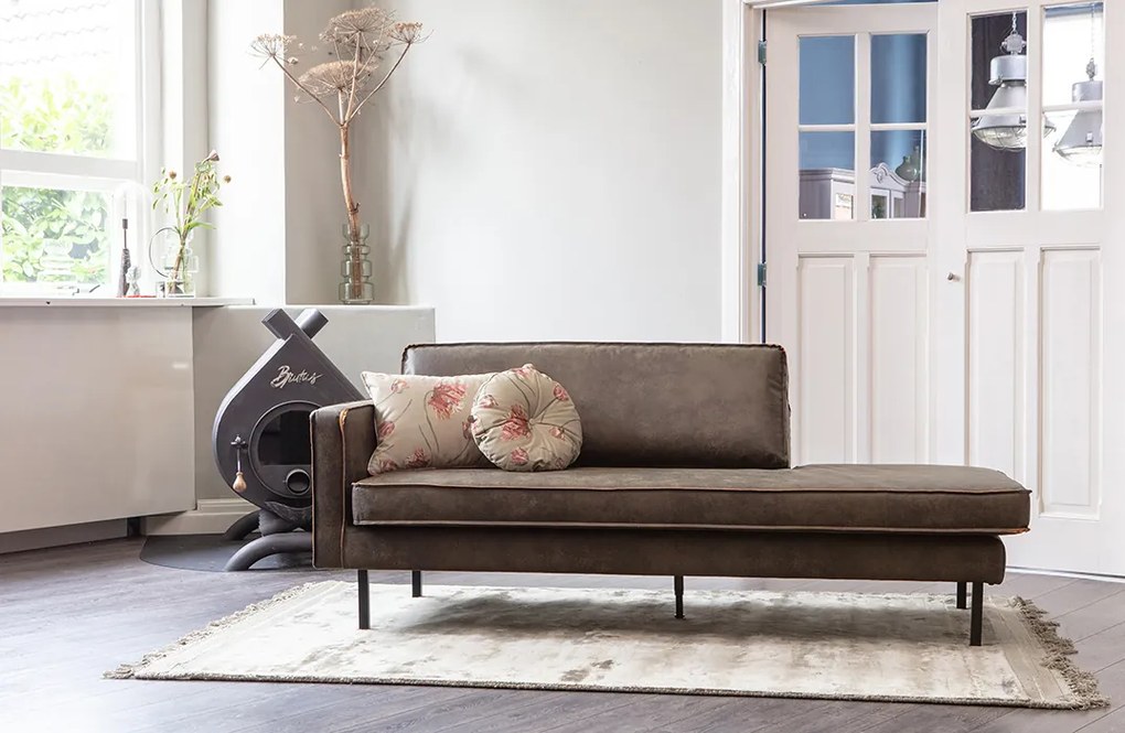 BePureHome Rodeo kožená váľanda - Zelená, Pravá